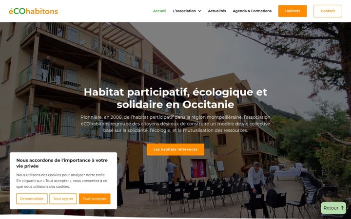 Snímek obrazovky ecohabitons.org