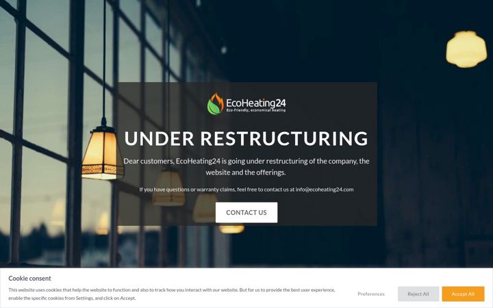 Screenshot of ecoheating24.com