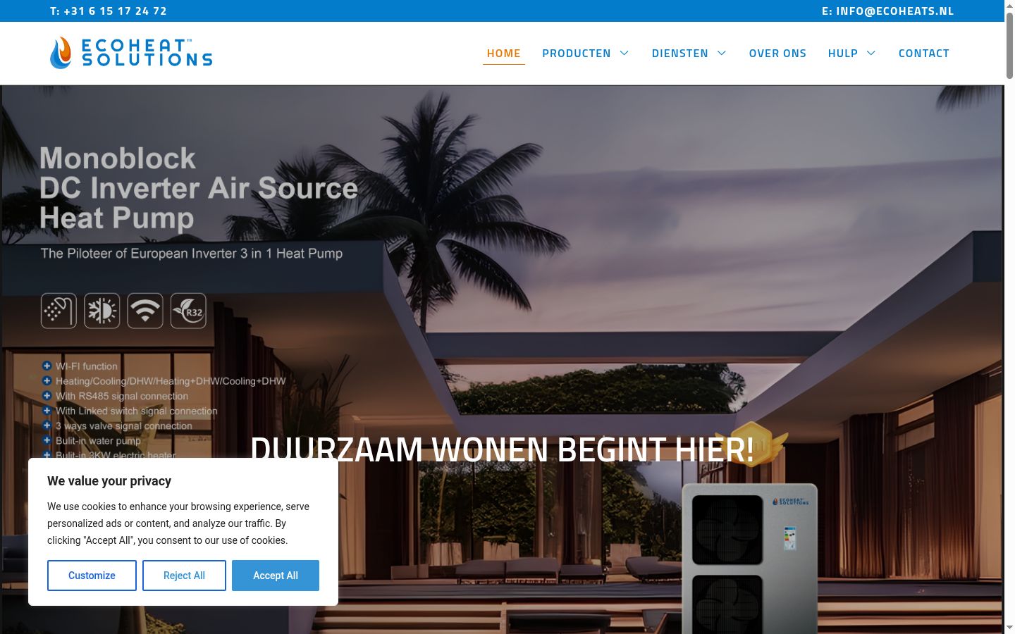 Screenshot tal-banner tal-kunsens muri qabel kwalunkwe interazzjoni