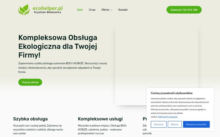 Screenshot von ecohelper.pl