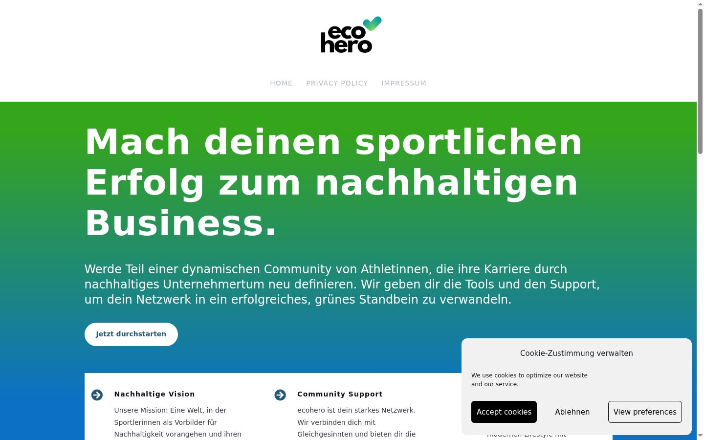 Sutikimo reklamjuostės, rodytos prieš bet kokią sąveiką, ekrano kopija