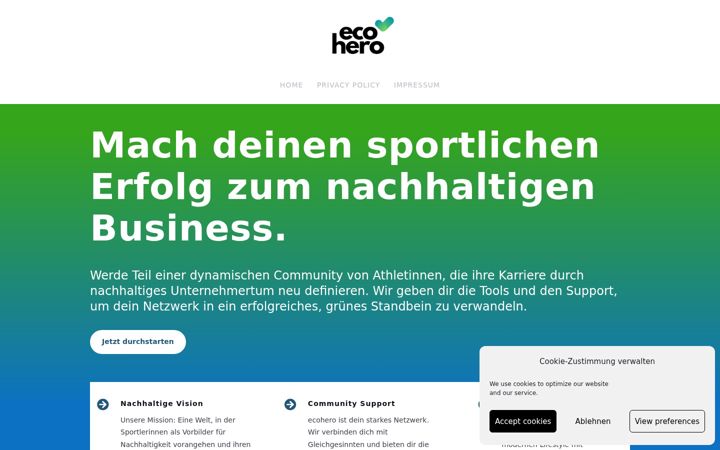 Screenshot of ecohero.at