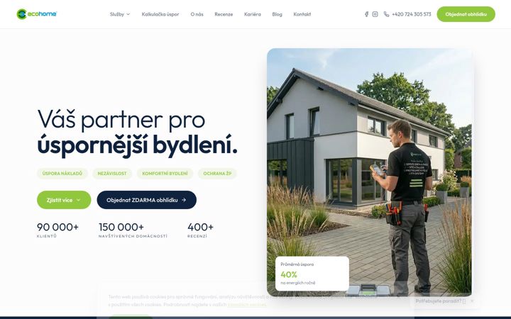 Screenshot of ecohomegroup.cz
