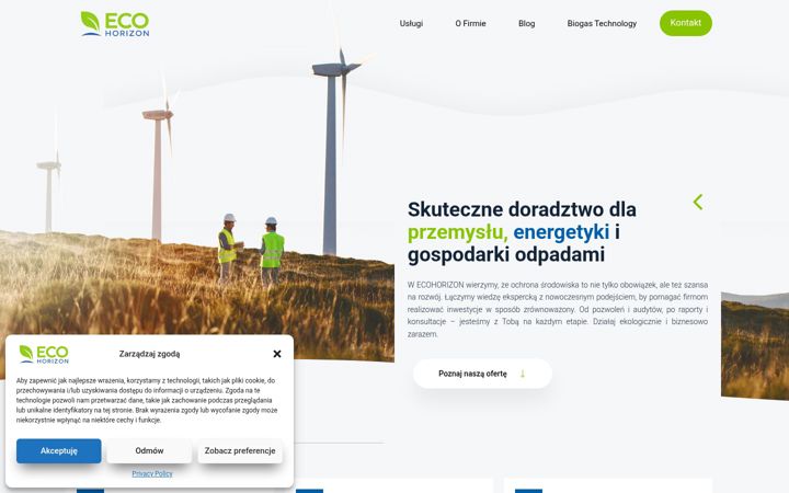 Screenshot of ecohorizon.pl