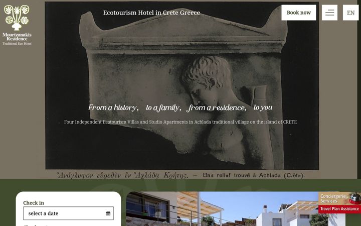 Screenshot of ecohotelcrete.com