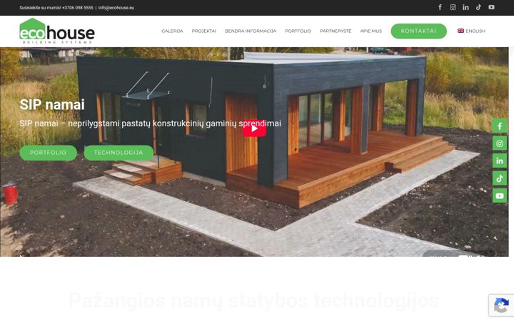 Screenshot ta' ecohouse.eu