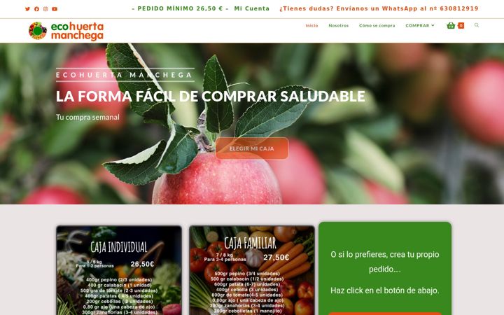 Screenshot of ecohuertamanchega.es