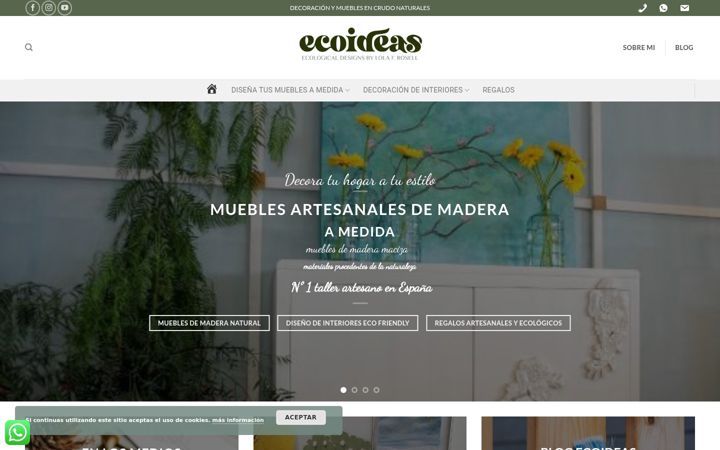 Screenshot of ecoideasdecoracion.es