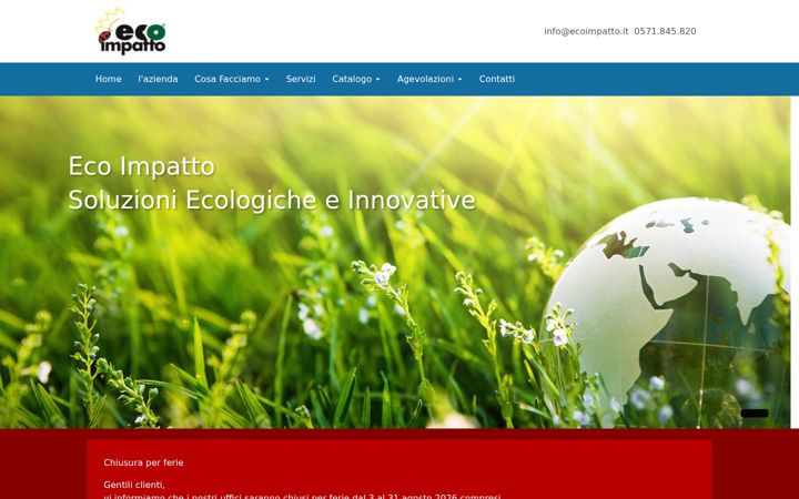 Screenshot of ecoimpatto.it