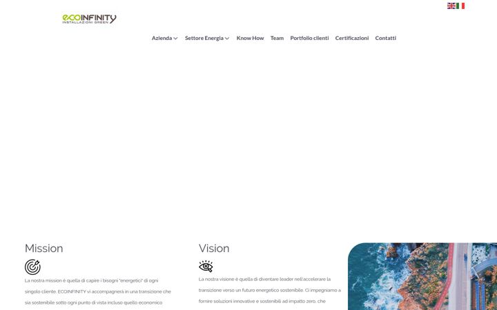 Screenshot of ecoinfinity.it