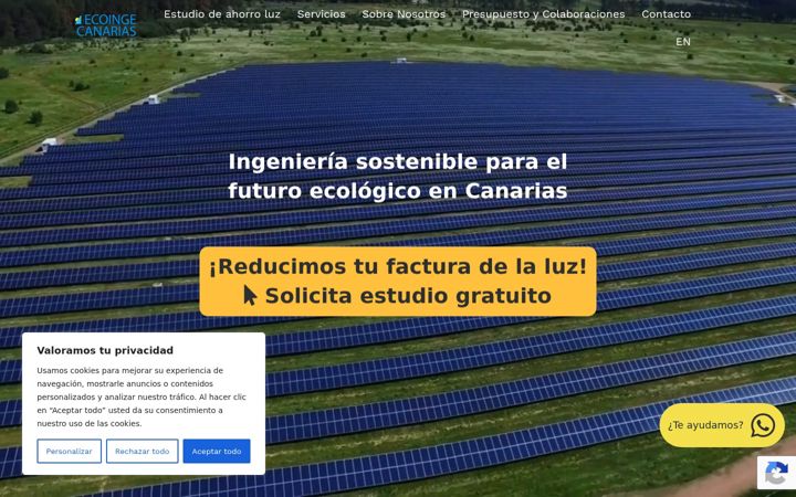 Screenshot of ecoingecanarias.com