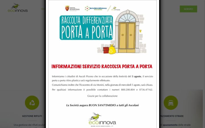 Screenshot of ecoinnovasrl.it