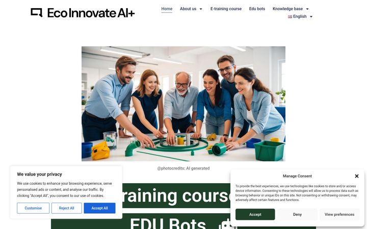 Screenshot ta' ecoinnovate.eu