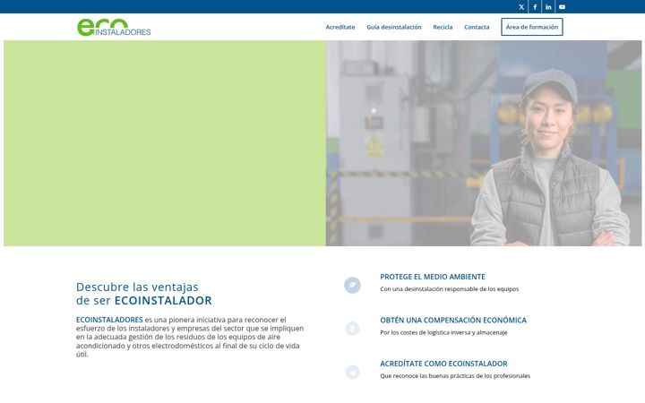 Screenshot of ecoinstaladores.com