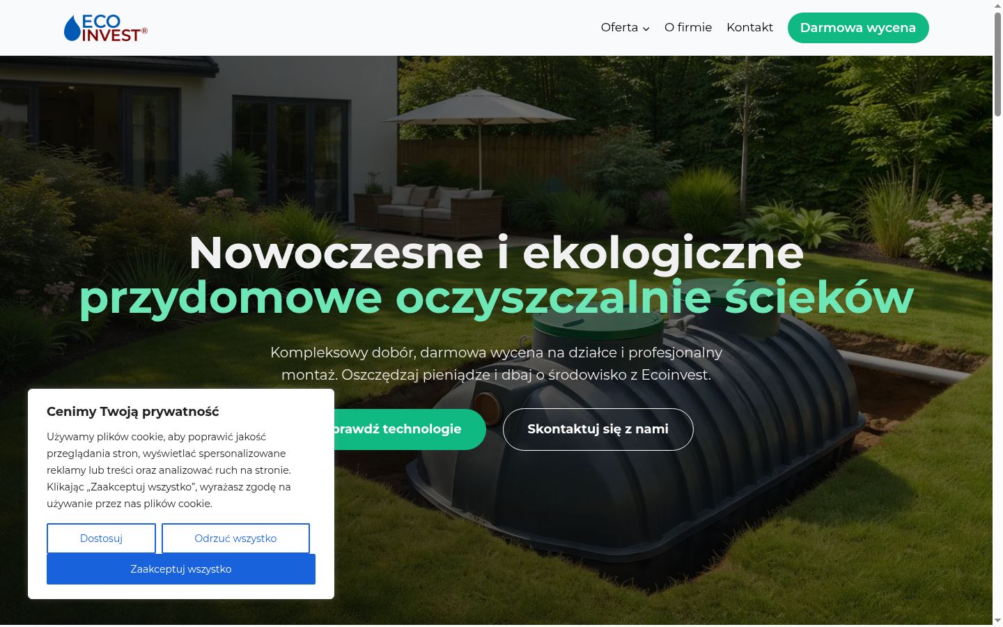 Képernyőkép a bármilyen interakció előtt megjelenő hozzájárulási bannerről