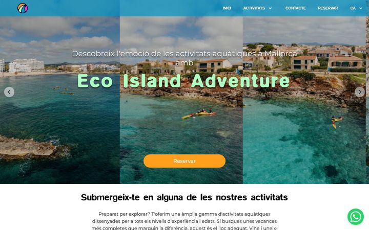 Screenshot of ecoislandadventure.com