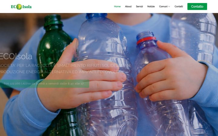 Screenshot of ecoisola.it