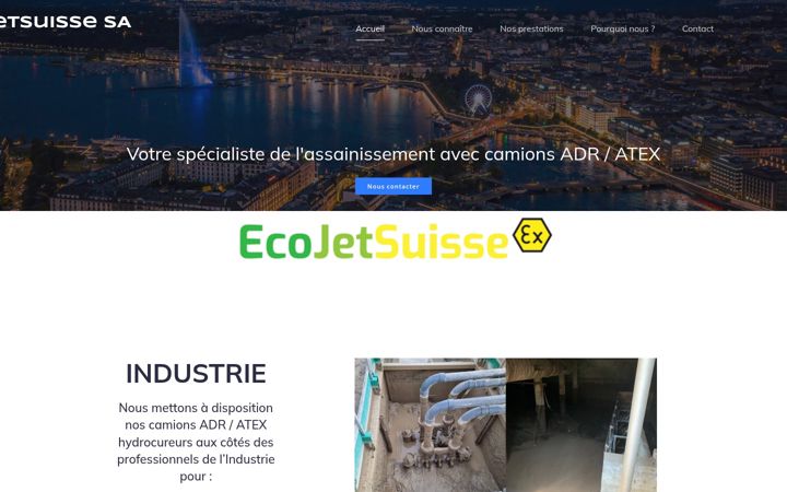 Screenshot of ecojetsuisse.ch