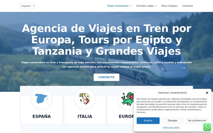 Screenshot of ecojourneyspain.com