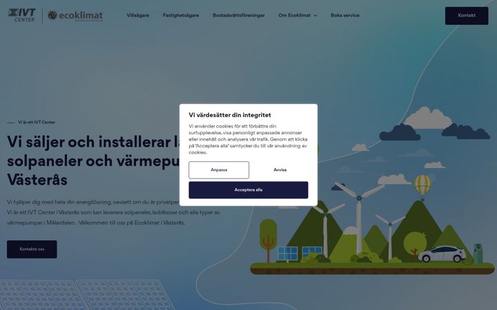 Screenshot von ecoklimat.se