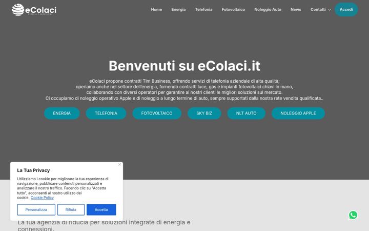 Ekrano kopija ecolaci.it