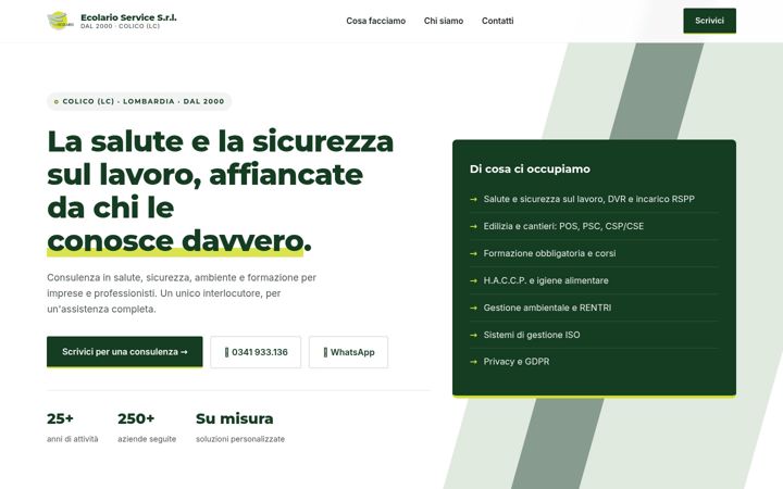 Screenshot of ecolario.eu