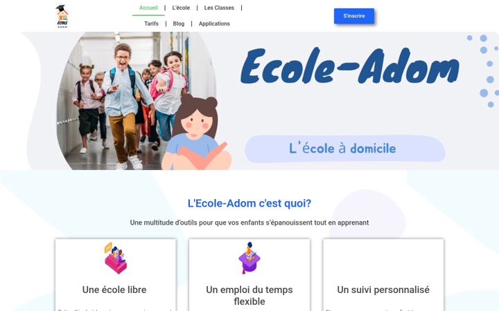 Screenshot of ecole-adom.fr