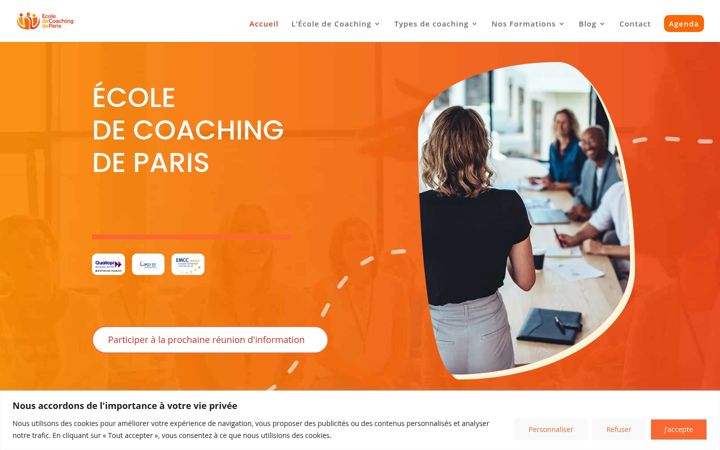 Ekrano kopija ecole-coaching-paris.fr