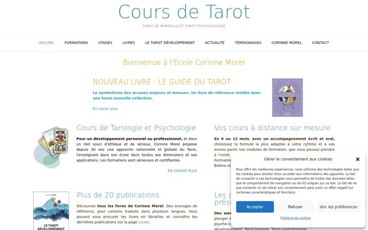 Screenshot of ecole-corinne-morel.fr