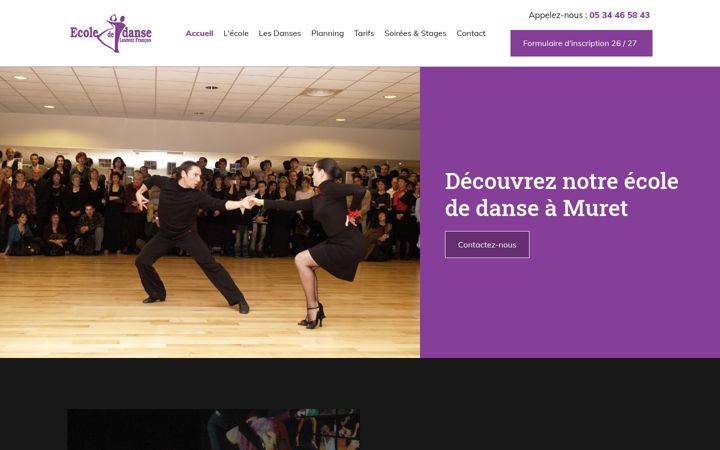Screenshot of ecole-danse-francon.com