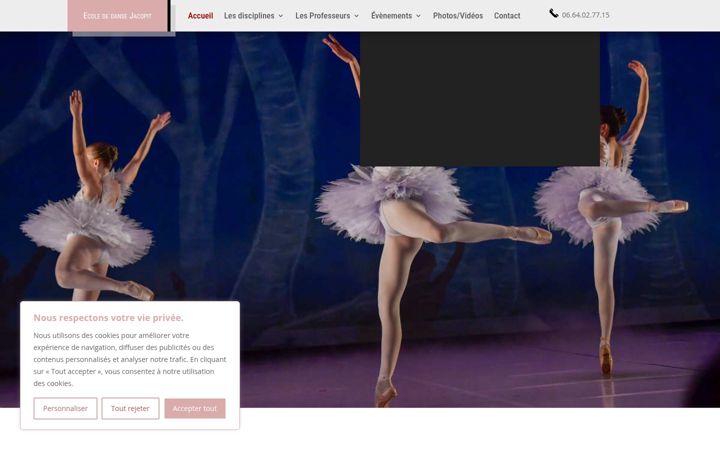 Screenshot of ecole-danse-jacopit.com