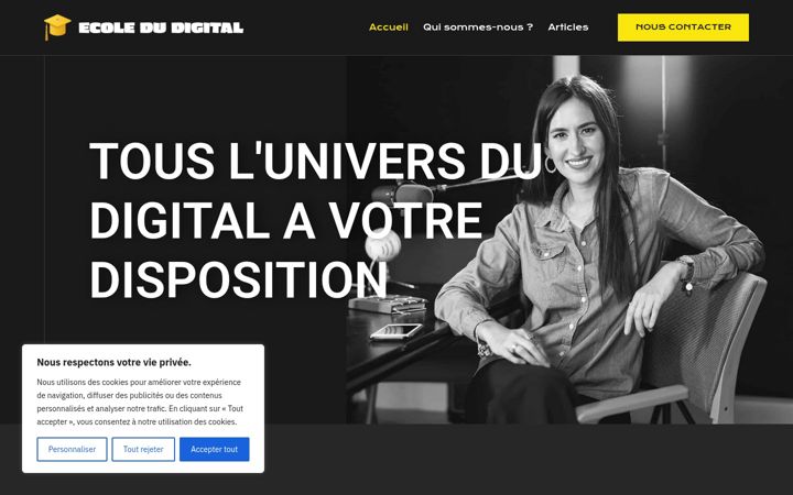 Screenshot of ecole-du-digital.fr