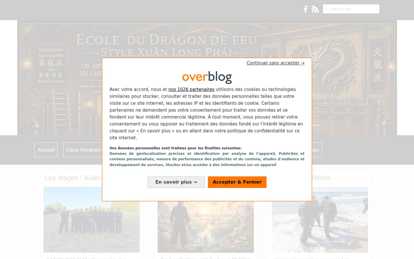 Screenshot des Einwilligungsbanners vor jeglicher Interaktion