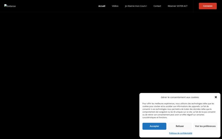 Screenshot stránky ecole-evidanse.fr