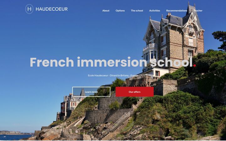 Screenshot of ecole-haudecoeur.com