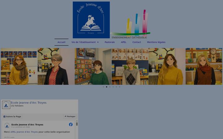 Screenshot of ecole-jeanne-darc-troyes.fr