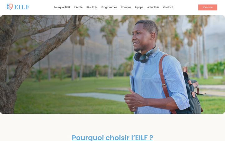 Screenshot of ecole-langue-francaise.fr