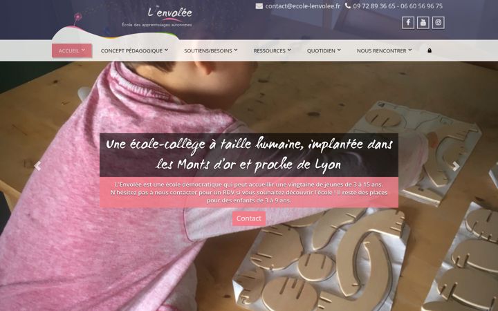 Screenshot του ecole-lenvolee.fr