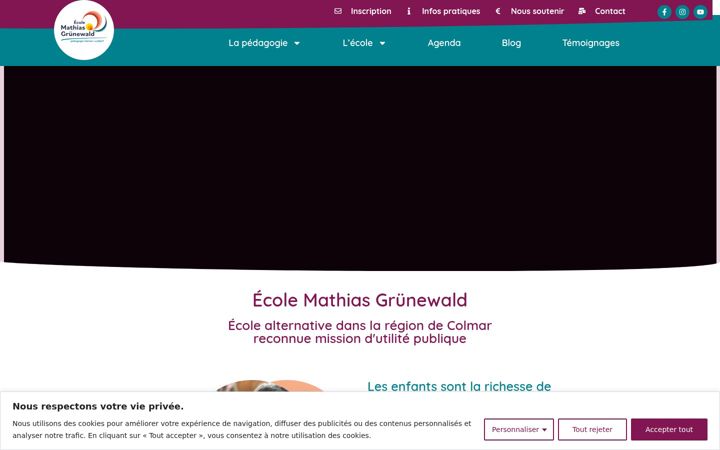 Captura de ecrã de ecole-mathias-grunewald.org