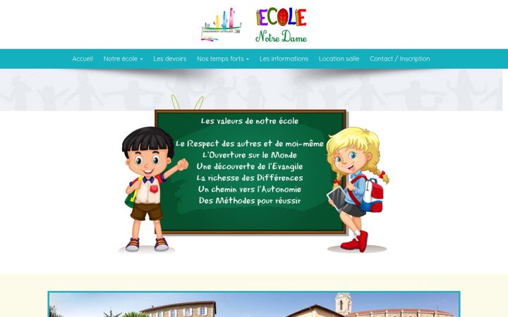Screenshot van ecole-nd-saintsimeon.fr