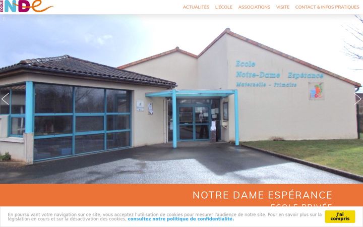 Screenshot of ecole-nde.com