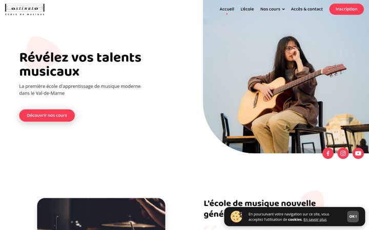 Screenshot van ecole-ostinato.fr