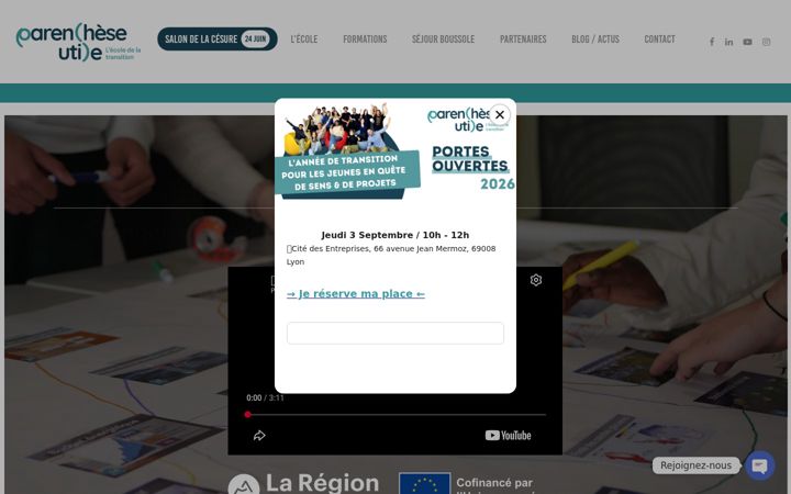 Screenshot van ecole-parenthese-utile.fr