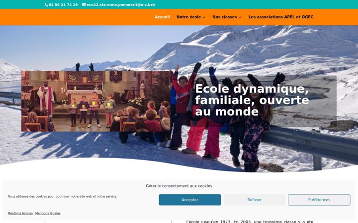 Screenshot van ecole-pommerit-le-vicomte.fr