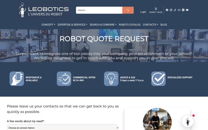 Screenshot of ecole-robotique.com