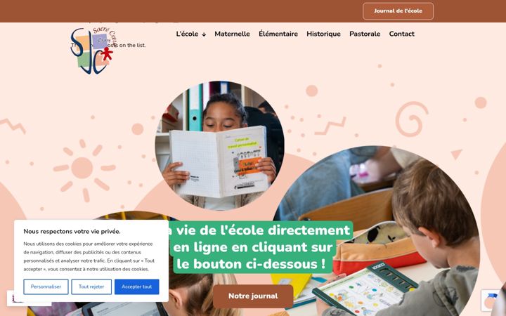 Screenshot van ecole-sacre-coeur-cluny.fr