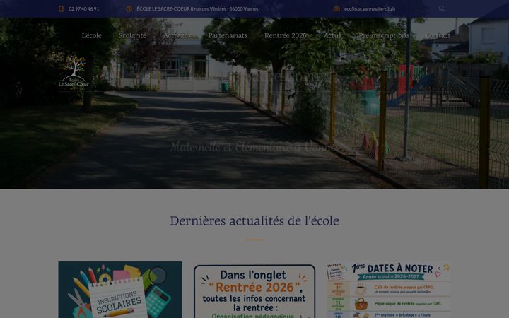 Screenshot of ecole-sacrecoeur.org