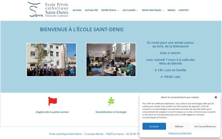 Screenshot van ecole-saint-denis-lehavre.fr