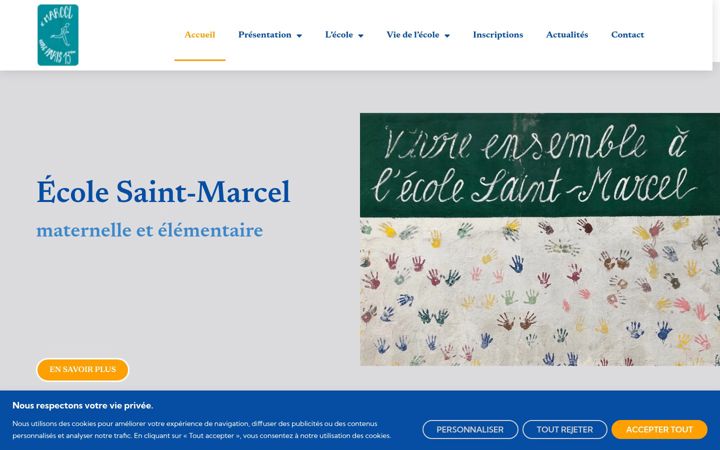 Screenshot van ecole-saint-marcel.fr