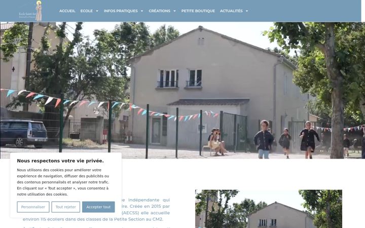 Captura de ecrã de ecole-saint-ser.org